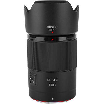 Meike 50mm f1.8 AF lente para Sony E Full-Frame apertura rápida