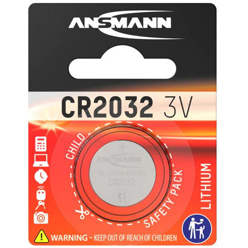 Ansmann CR2032 Pilas de Litio 3V 240mAh 10 Años de Vida 10 Unidades