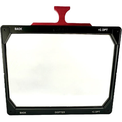 Simmod Diopter 4 x 5.65 Pulg +1 Fuerza con Revestimiento Nano y Mango Rojo
