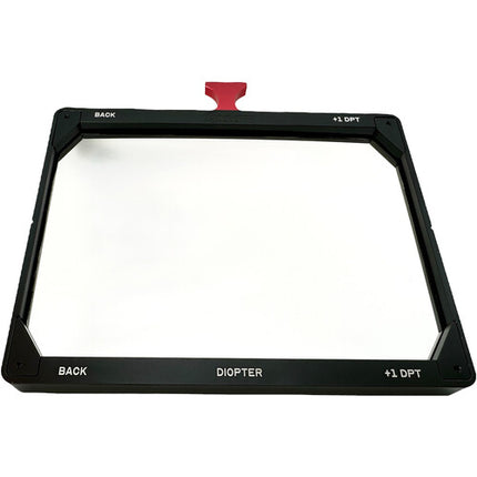 Simmod Diopter 4 x 5.65 Pulg +1 Fuerza con Revestimiento Nano y Mango Rojo