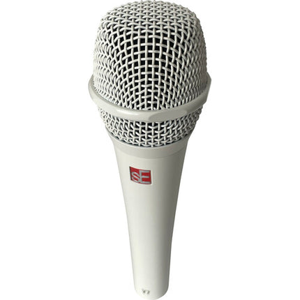 sE Electronics V7 Micrófono Dinámico Supercardioide Blanco con Shockmount y Funda