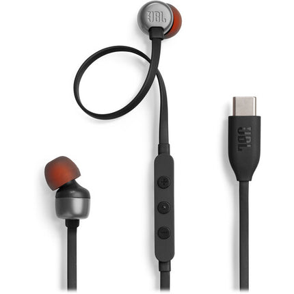 JBL Tune 310C Auriculares USB-C con Micrófono Sonido JBL Pure Bass y 3 Tamaños de Eartips