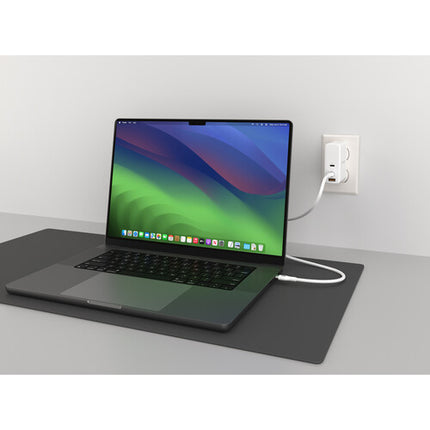 Cable de carga USB-C 2.0 macho 240W 2 metros silicona blanco