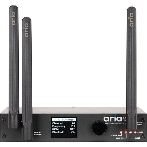 American DJ Aria X2 Bridge Sistema Inalámbrico para Control de Iluminación DMX 900 MHz 2.4 GHz WiFi