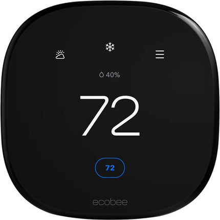 Ecobee Smart Thermostat Enhanced Termostato Inteligente con Pantalla LCD 4 Pulgadas Wi-Fi Dual Band