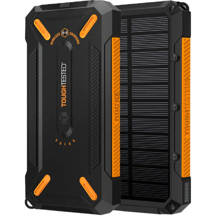 ToughTested Power Bank Solar 16000mAh Carga Inalámbrica IP65 Clip