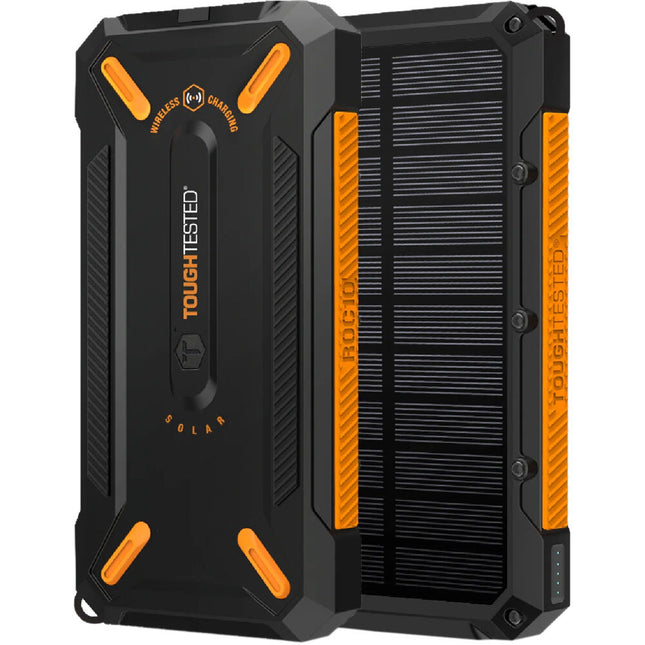 ToughTested Power Bank Solar 16000mAh Carga Inalámbrica IP65 Clip