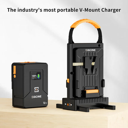 ZGCINE VM-C2 Kit Cargador Dual de Baterías V-Mount USB-C 100W PD 10A D-Tap