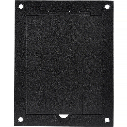 FSR FL-1200BLK caja de suelo negra para audio vídeo y energía con 3 placas inserto