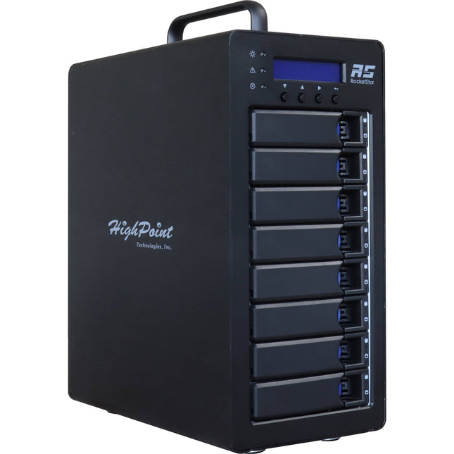 HighPoint RS6618V Caja RAID Thunderbolt 3 8 Bahías SATA III SSD 3.3 Cable