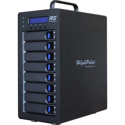 HighPoint RS6618V Caja RAID Thunderbolt 3 8 Bahías SATA III SSD 3.3 Cable
