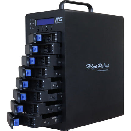 HighPoint RS6618V Caja RAID Thunderbolt 3 8 Bahías SATA III SSD 3.3 Cable