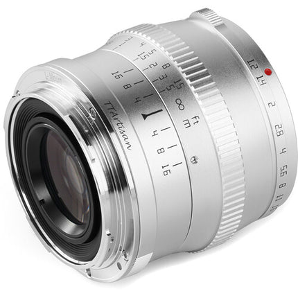TTArtisan 50mm f/1.2 Lente Leica L Montura L Apertura f/1.2 a f/16 Plata