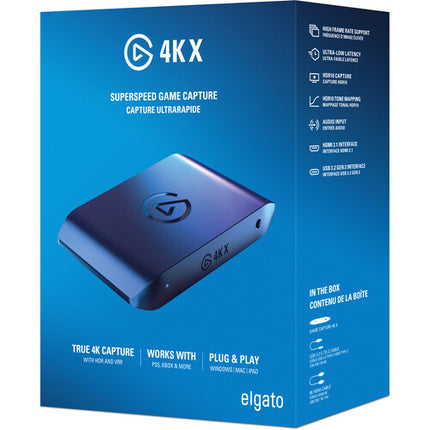 Elgato Game Capture 4K X Capturadora 4K60 HDMI 2.1 USB-C Cable