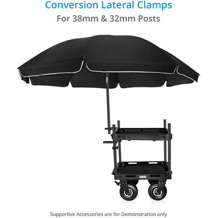 Proaim Conversion Lateral Clamp Abrazadera Lateral para Carritos de Cámara con Diámetros de 1.26 y 1.5 Pulgadas