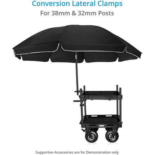 Proaim Conversion Lateral Clamp Abrazadera Lateral para Carritos de Cámara con Diámetros de 1.26 y 1.5 Pulgadas
