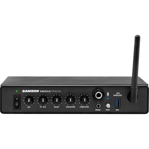 Samson SM4 Mezclador de 4 Canales Rack Montable con Bluetooth y Fuente de Poder