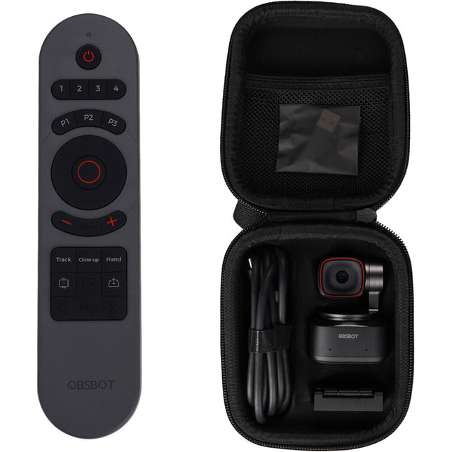 OBSBOT Tiny 2 Webcam PTZ 4K con Sensor 1/1.5" y Control Remoto