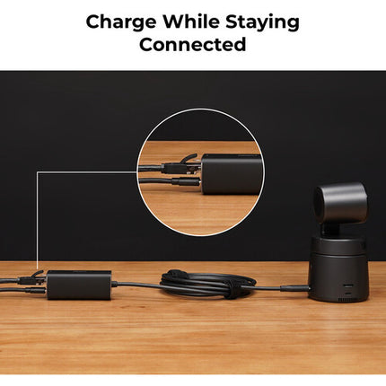 OBSBOT Adaptador USB-C a Ethernet PoE 10 100 Mb s 6 pies cable integrado