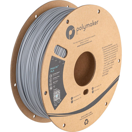 Polymaker 1.75mm PolyLite PLA filamento plástico 1kg gris diámetro 1.75mm temperatura 374-446°F