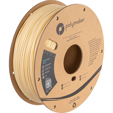 Polymaker PolyLite PLA filamento 1.75mm 1kg crema para impresión 3D