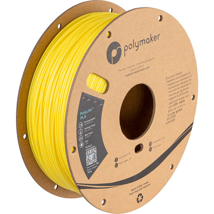Polymaker PolyLite PLA Filamento 1.75mm 1kg Amarillo Limón