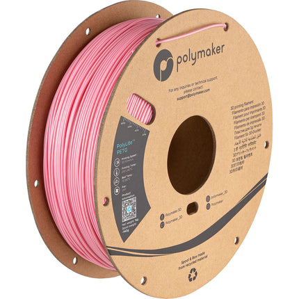 Polymaker PolyLite PETG Filamento 1.75mm 1kg Rosa Temperatura 446-464°F