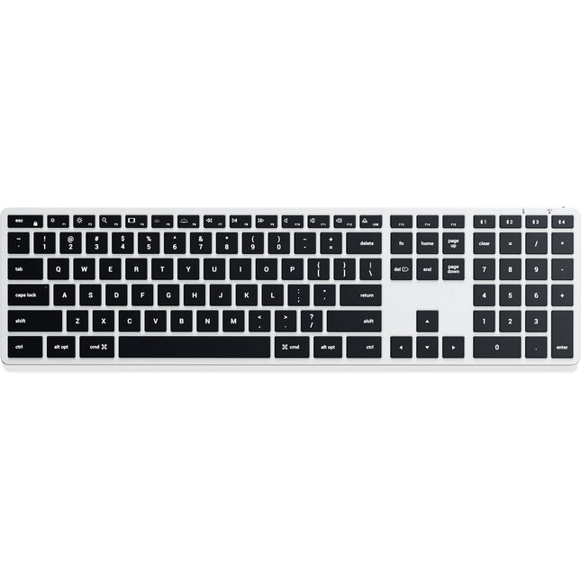 Satechi Slim X3 Teclado Bluetooth Retroiluminado Plata con Teclado Numérico y Diseño Compacto