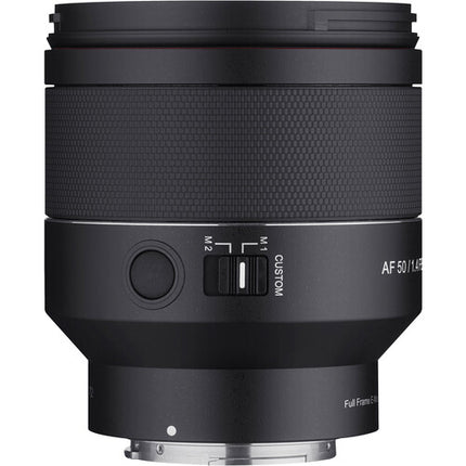 Rokinon AF 50mm f1.4 FE II Lente para Sony E Full Frame 11 Elementos