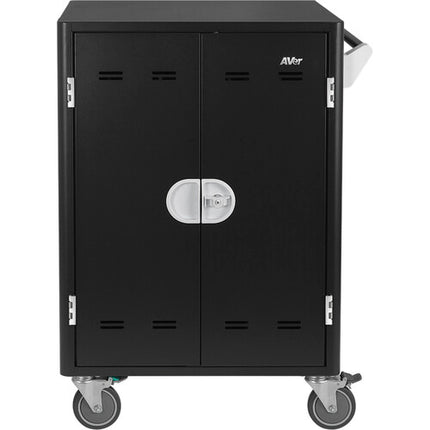 AVer E36CV Carro de carga para 36 dispositivos hasta 15 pulgadas con 3 estantes y ruedas giratorias