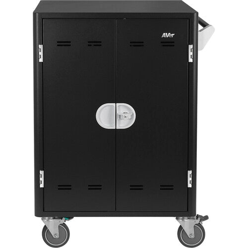 AVer E36CV Carro de carga para 36 dispositivos hasta 15 pulgadas con 3 estantes y ruedas giratorias