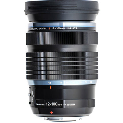 OM SYSTEM M.Zuiko Digital ED 12-100mm f4 IS PRO Lente estabilizada IP53 Kit completo