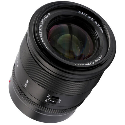 Viltrox 27mm f/1.2 Lente para Sony E APS-C f/1.2 a f/16 Resistente al Clima