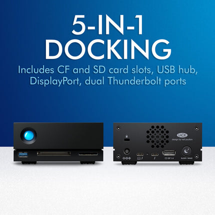 LaCie 24TB 1big Dock Disco Duro Externo 7200 rpm Thunderbolt 3 USB-A