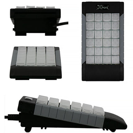 X-keys XBE-24 Teclado programable 24 teclas Iluminación RGB completa