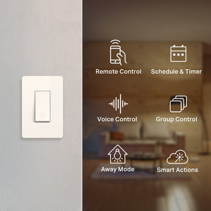 TP-Link HS200 Kasa Interruptor de Luz Wi-Fi 2.4 GHz Programable
