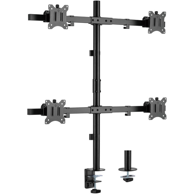 Rocstor ErgoReach EP5 Soporte de Poste para Cuatro Monitores 17 a 32 Pulgadas 19 8 lb de Capacidad por Pantalla