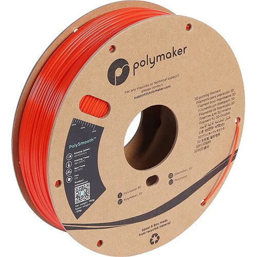 Polymaker PolySmooth Filamento 1.75mm 750g Color Coral Rojo PVB