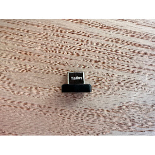 Matias Wireless USB-C Teclado inalámbrico para PC Negro batería recargable receptor nano USB-C
