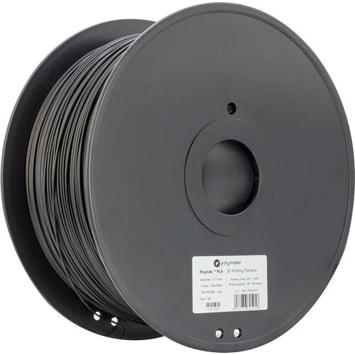 Polymaker PolyLite PLA Filamento 2.85mm 3kg Negro para Impresión 3D