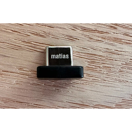 Matias Teclado Inalámbrico USB-C de Aluminio para PC con Batería Recargable y Receptor Nano