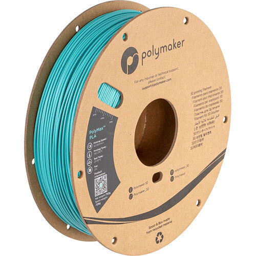 Polymaker 2.85mm PolyMax PLA Filamento 750g Temperatura 374-446°F