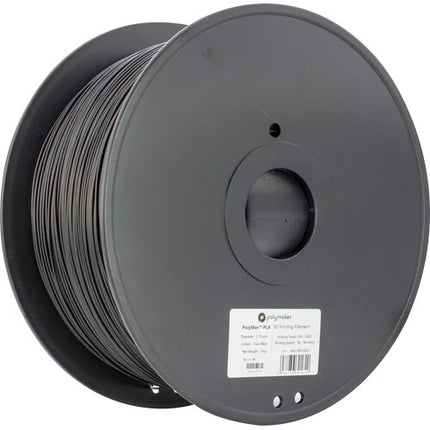 Polymaker 1.75mm PolyMax PLA Filamento 3kg Negro Temperatura 374-446°F Velocidad 40-60mm/s
