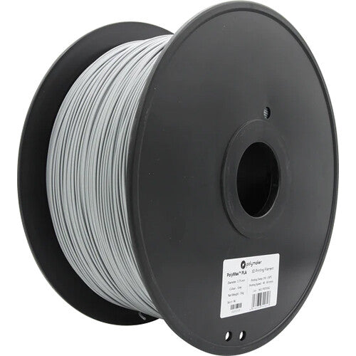 Polymaker 1.75mm PolyMax PLA filamento 3kg gris tecnología nano refuerzo