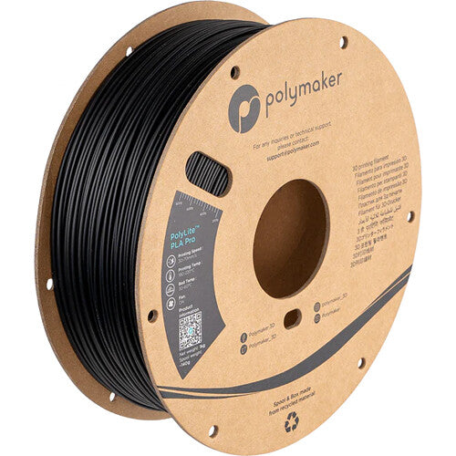 Polymaker PolyLite PLA Pro Filamento para impresión 3D 1.75mm 3kg Negro