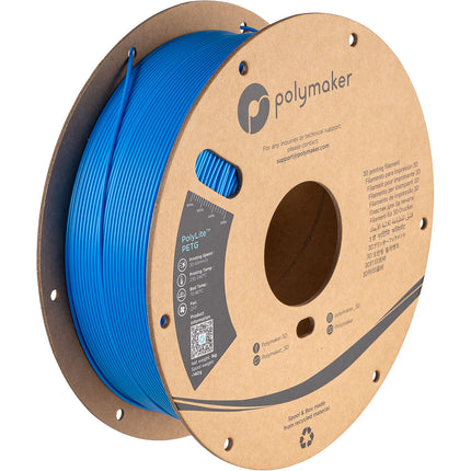Polymaker 1.75mm PolyLite PETG filamento 1kg azul eléctrico 446-464°F 30-50mm/s