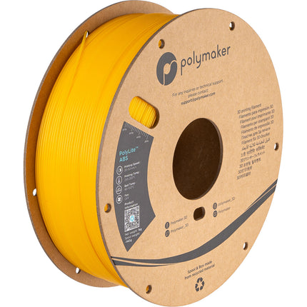 Polymaker PolyLite ABS Filamento 1.75mm 1kg Amarillo Resellable