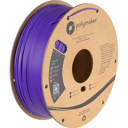 Polymaker 1.75mm PolyLite ABS Filamento 1kg Morado Resealable