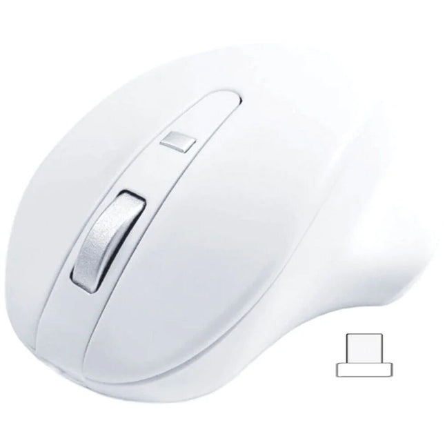 Matias USB-C Pro Mouse inalámbrico blanco batería recargable 4 botones