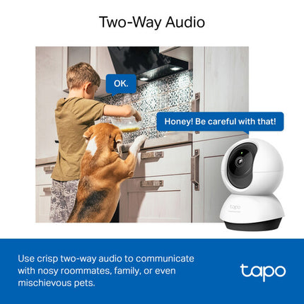 TP-Link Tapo C220 Cámara de Seguridad Wi-Fi Interior 4MP 2560x1440 Vision Nocturna